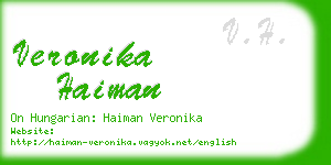 veronika haiman business card